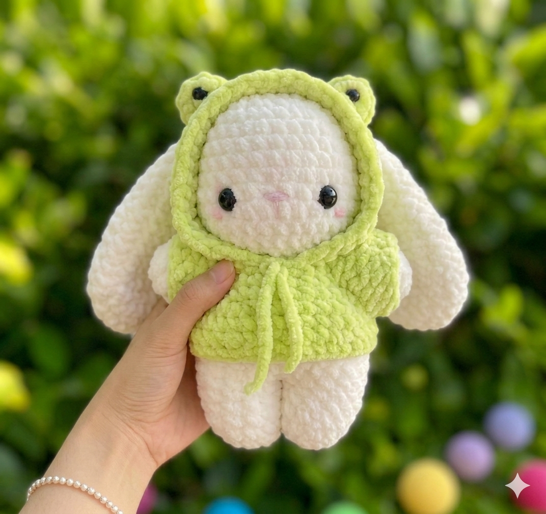 Lily Bunny Hoodie Crochet Pattern