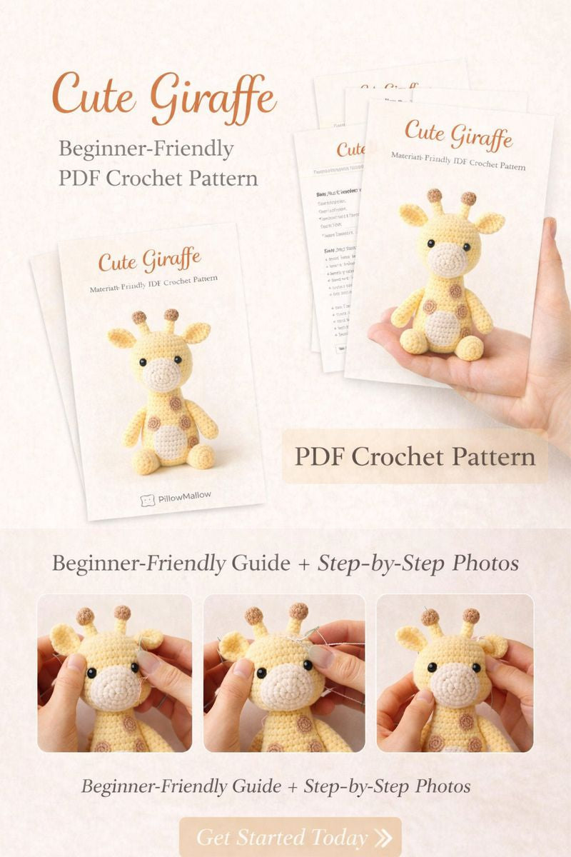 Cute Giraffe - PDF Crochet Pattern