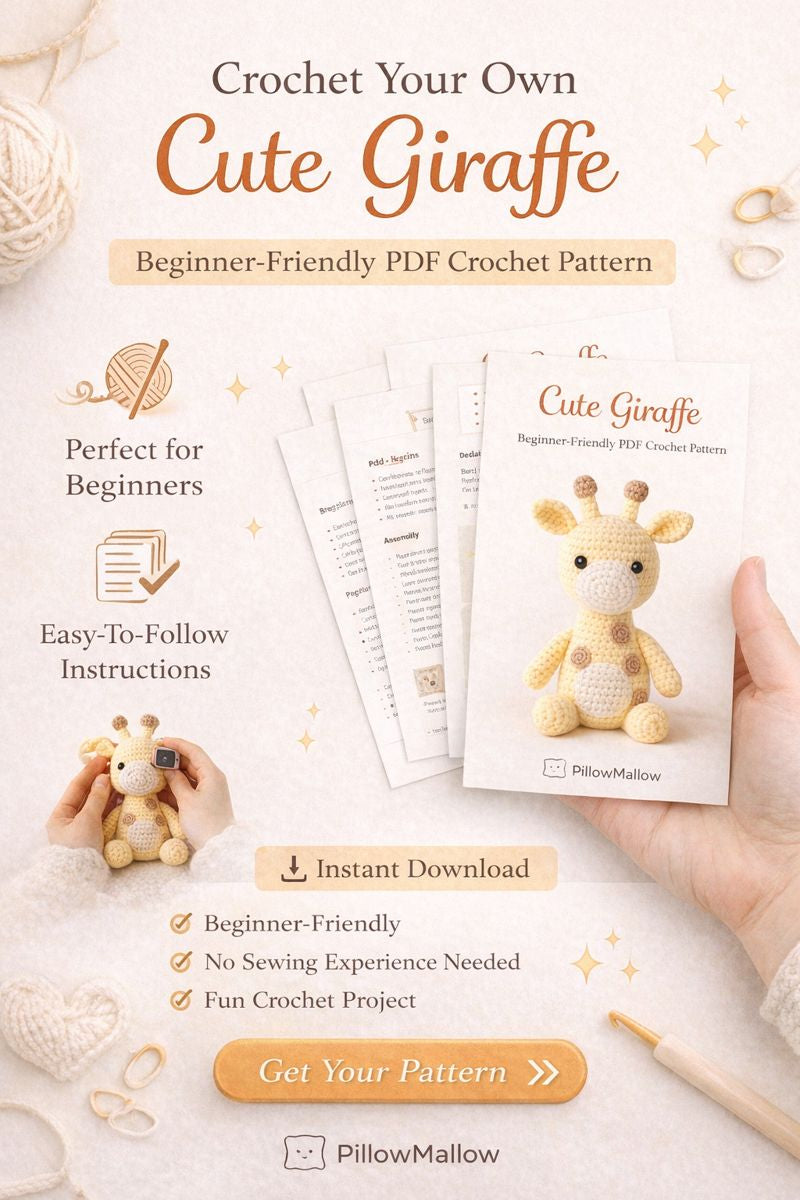 Cute Giraffe - PDF Crochet Pattern