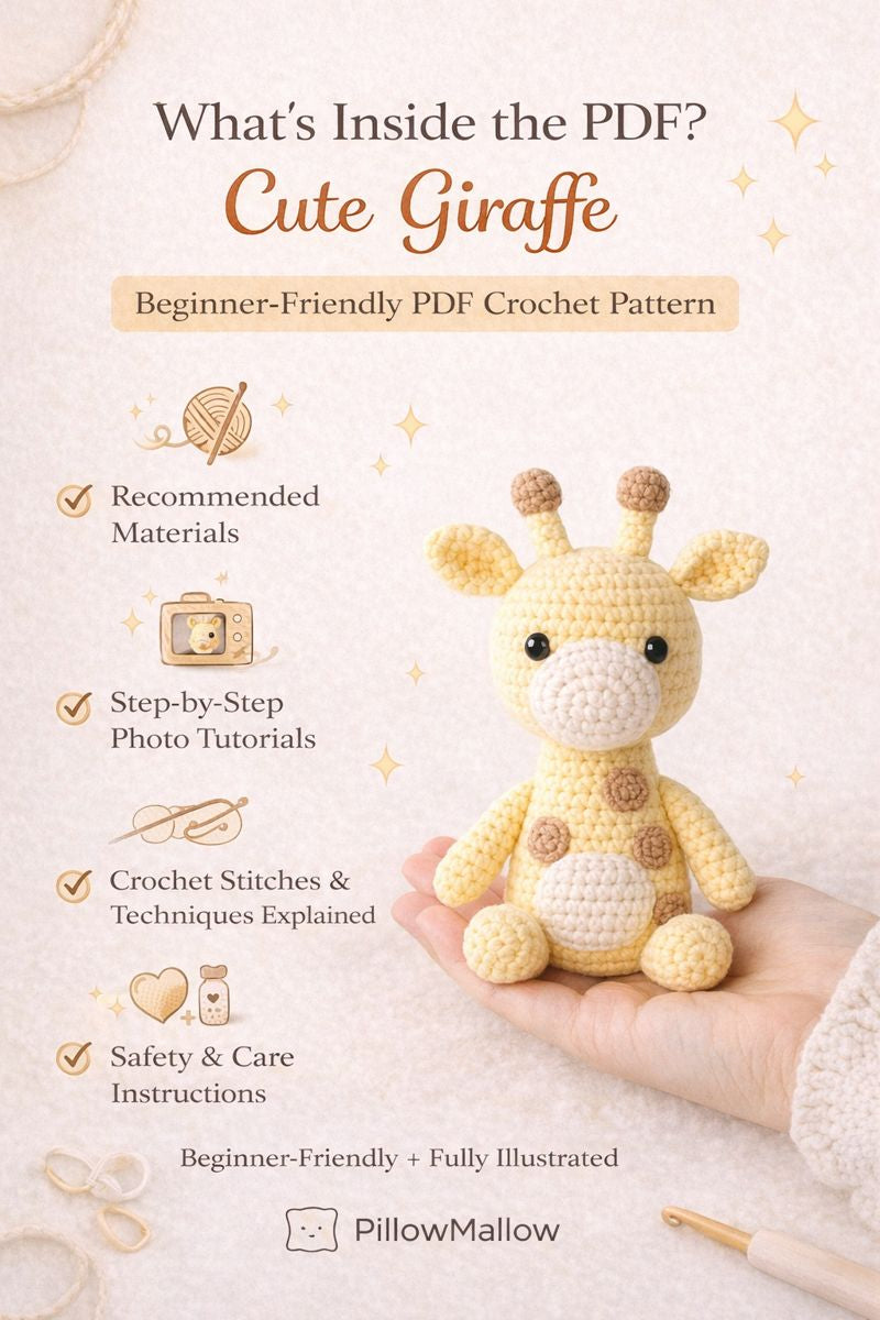 Cute Giraffe - PDF Crochet Pattern