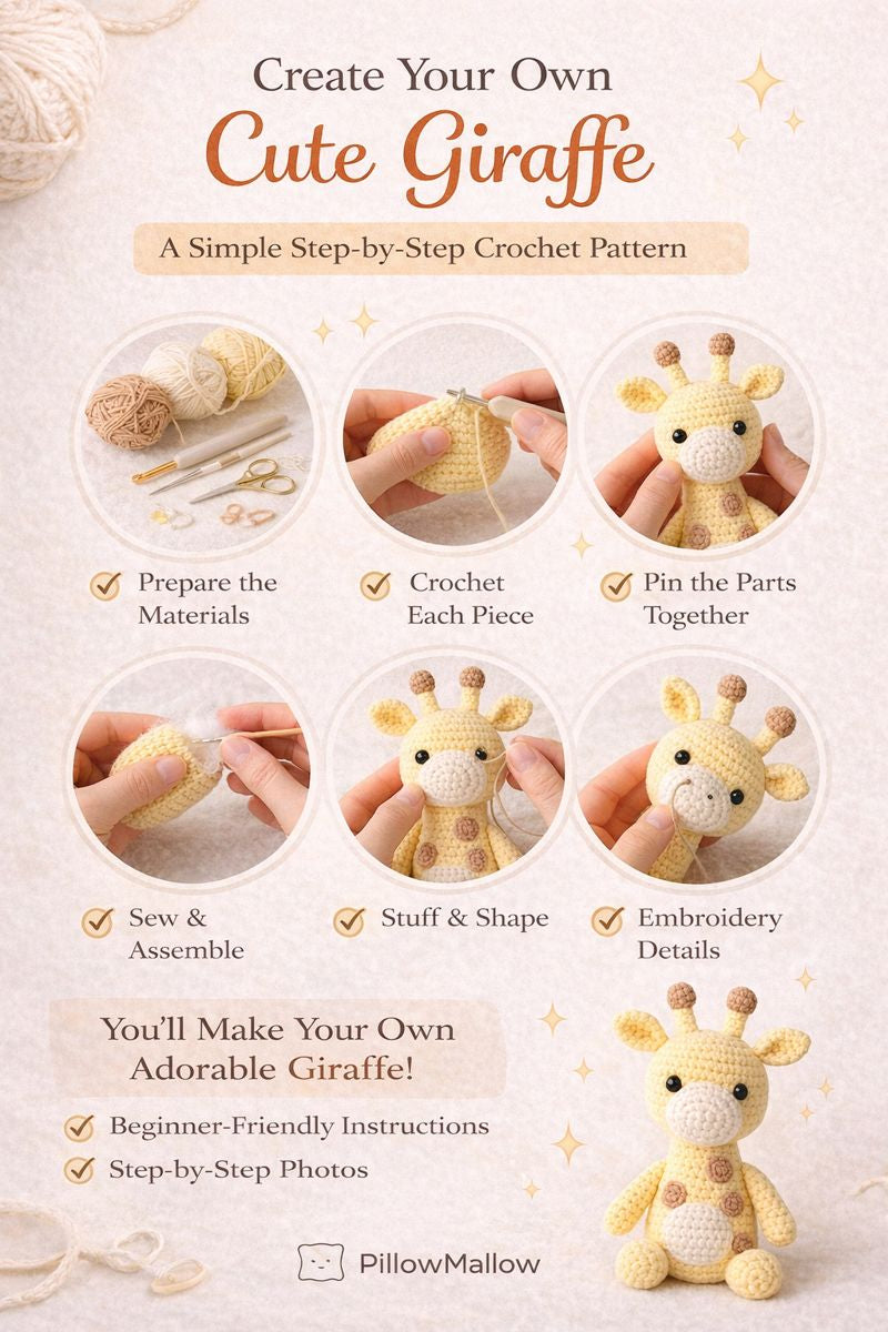Cute Giraffe - PDF Crochet Pattern