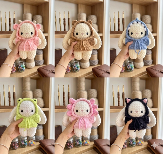 Lily Bunny Hoodie Crochet Pattern