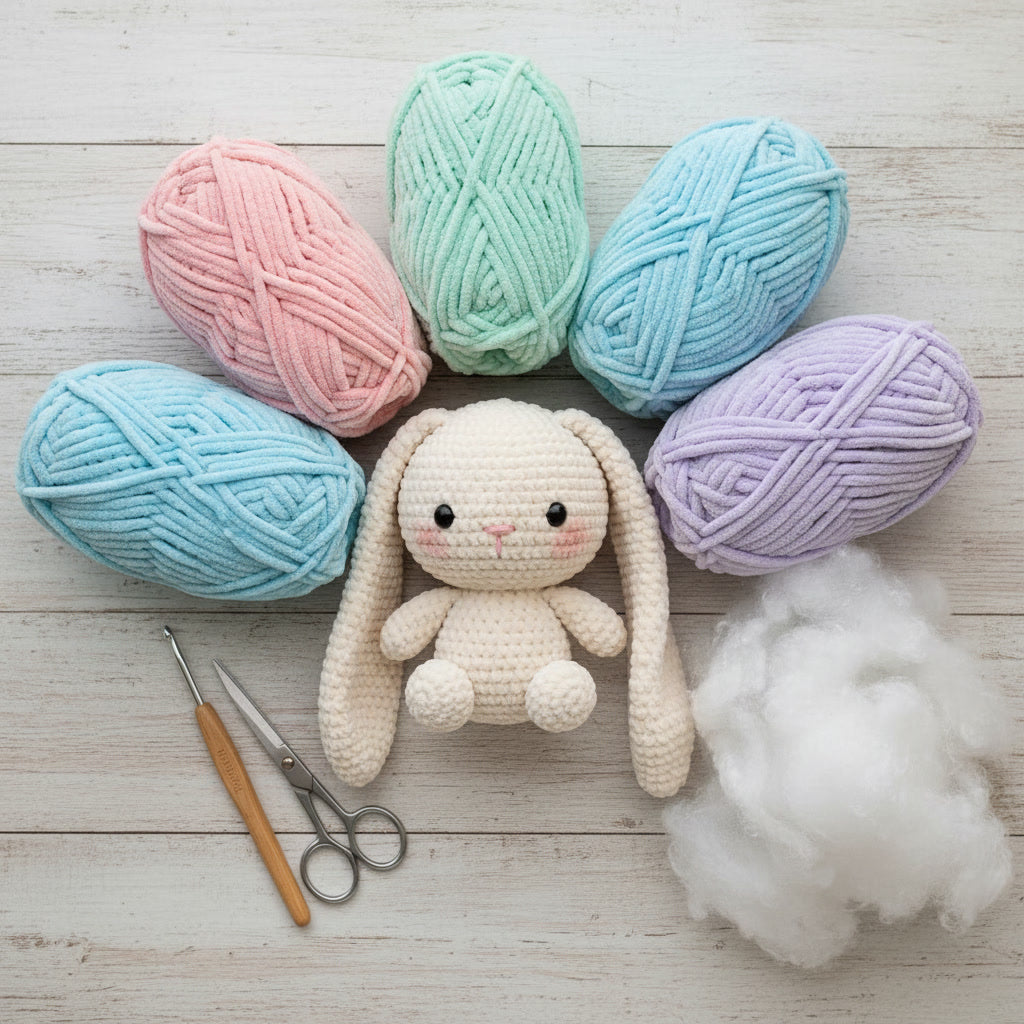 Mochi Bunny™ Crochet Pattern PDF + Strawberry Outfit | 2-in-1 Bundle