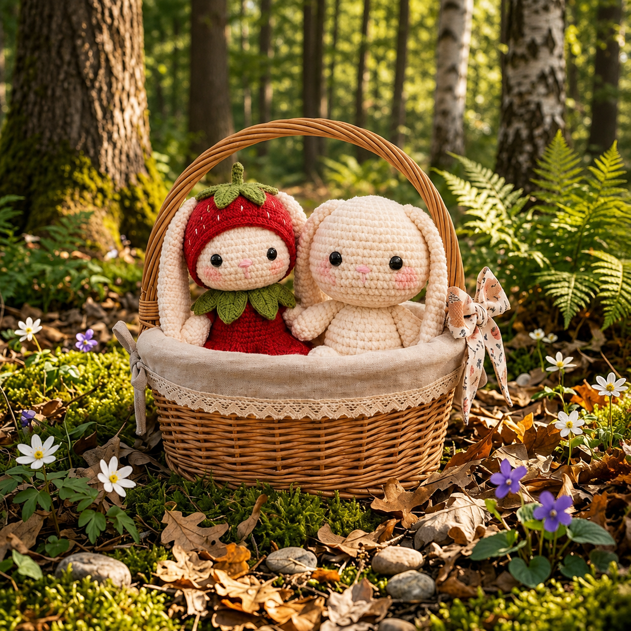 Mochi Bunny™ Crochet Pattern PDF + Strawberry Outfit | 2-in-1 Bundle