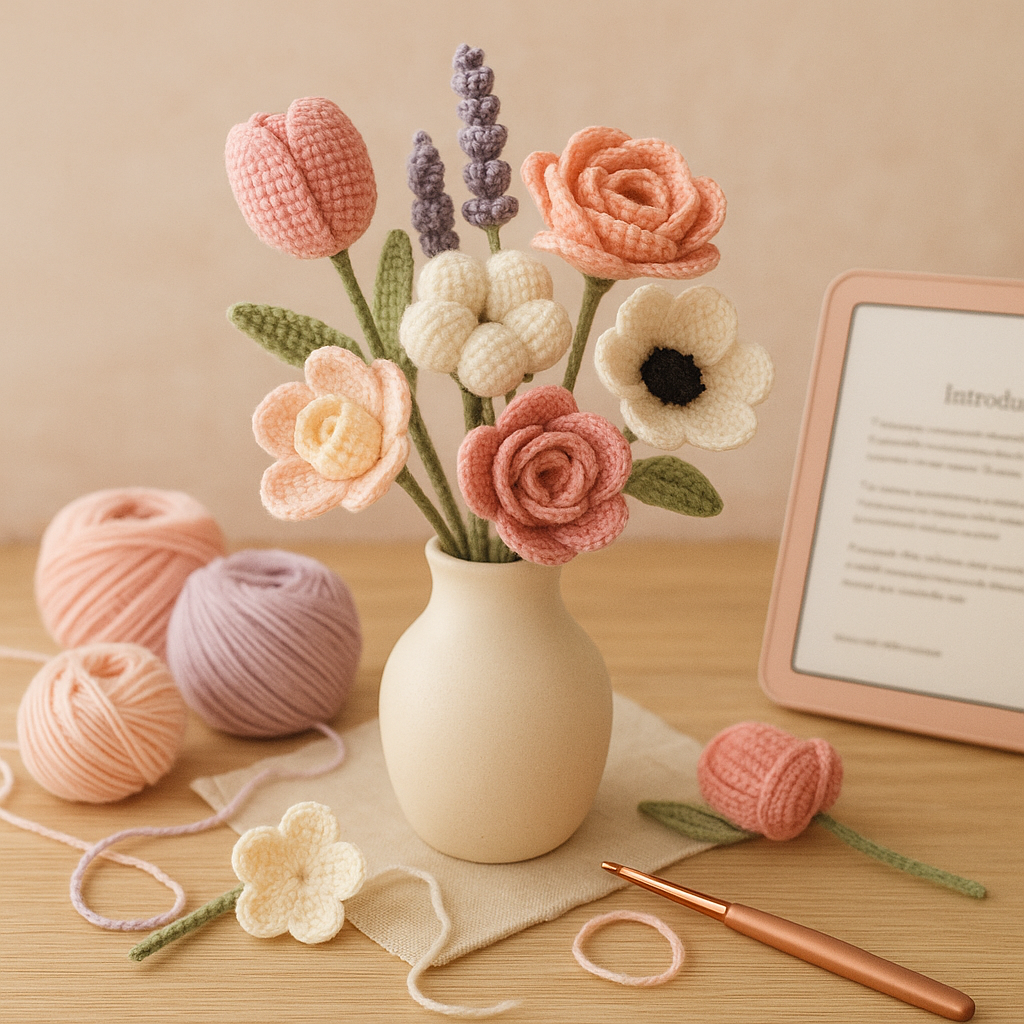 10+ Flowers Crochet Pattern Bundle