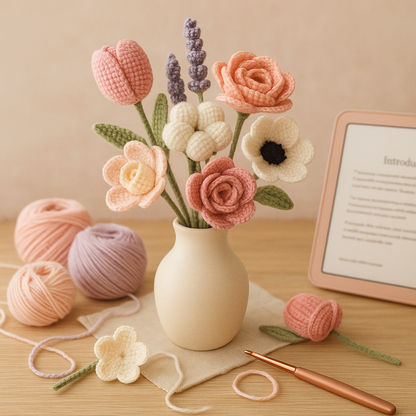 10+ Flowers Crochet Pattern Bundle